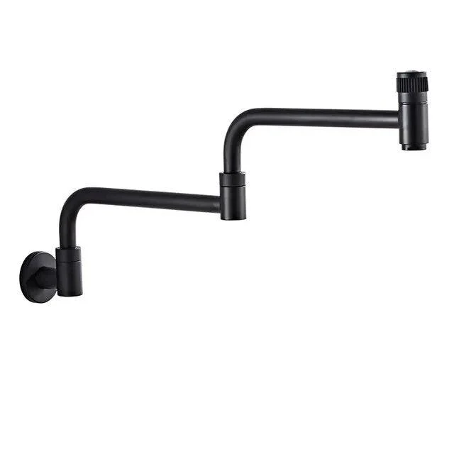 Stainless Steel Wall Mount Kitchen Tap Rotate Bathroom Tap -Bathlova