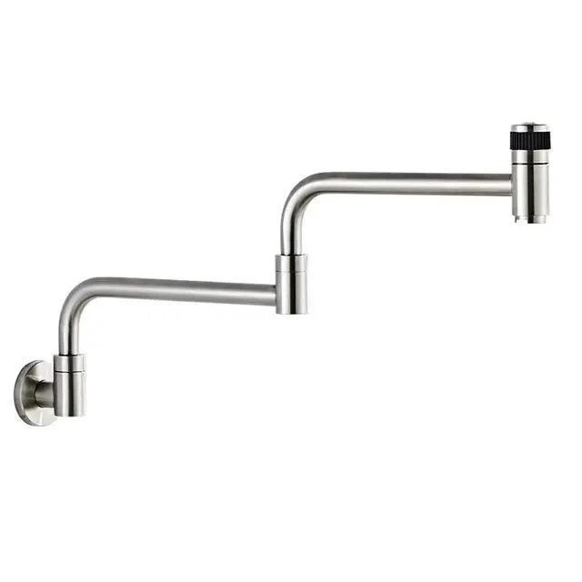 Stainless Steel Wall Mount Kitchen Tap Rotate Bathroom Tap -Bathlova