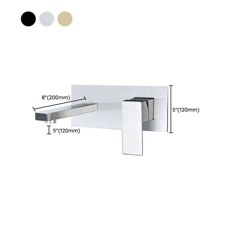 Stainless Steel Wall Mounted Bathroom Tap Light Luxury Bathroom Tap Modern Tap -Bathlova