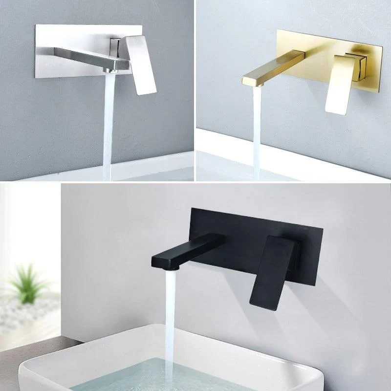 Stainless Steel Wall Mounted Bathroom Tap Light Luxury Bathroom Tap Modern Tap -Bathlova