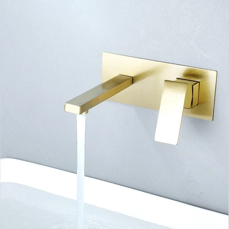 Stainless Steel Wall Mounted Bathroom Tap Light Luxury Bathroom Tap Modern Tap -Bathlova