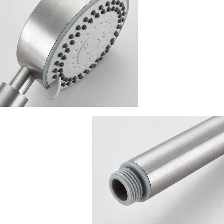 Standard Spray Shower Head Polished Nickel Round Hand Shower -Bathlova