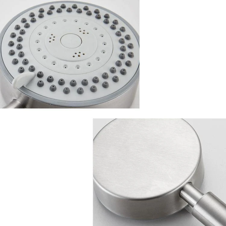 Standard Spray Shower Head Polished Nickel Round Hand Shower -Bathlova