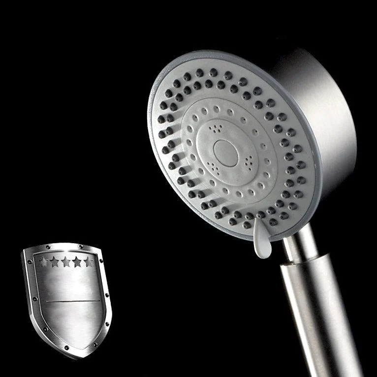 Standard Spray Shower Head Polished Nickel Round Hand Shower -Bathlova