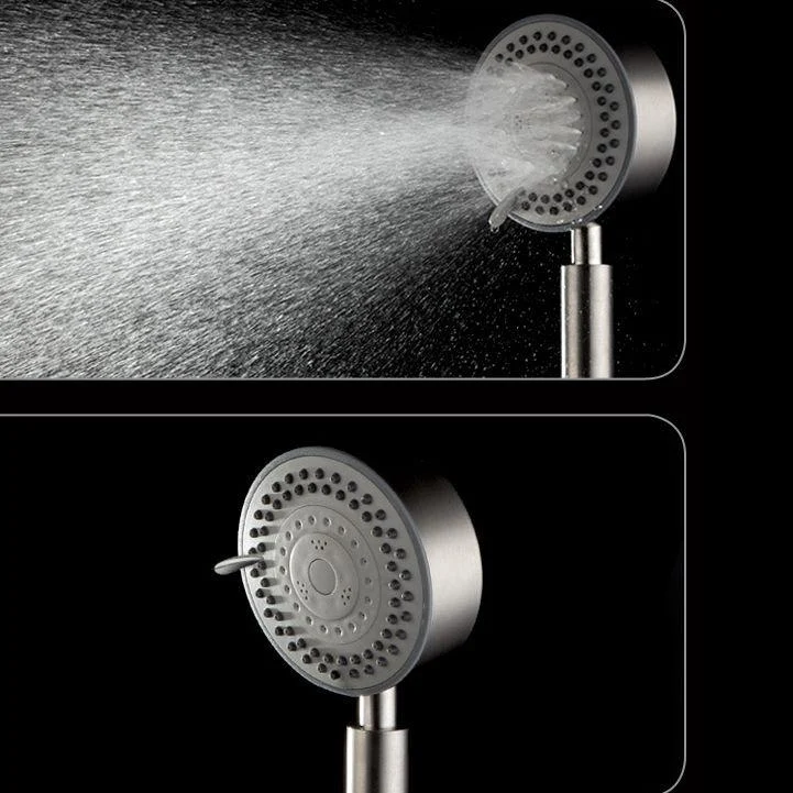 Standard Spray Shower Head Polished Nickel Round Hand Shower -Bathlova