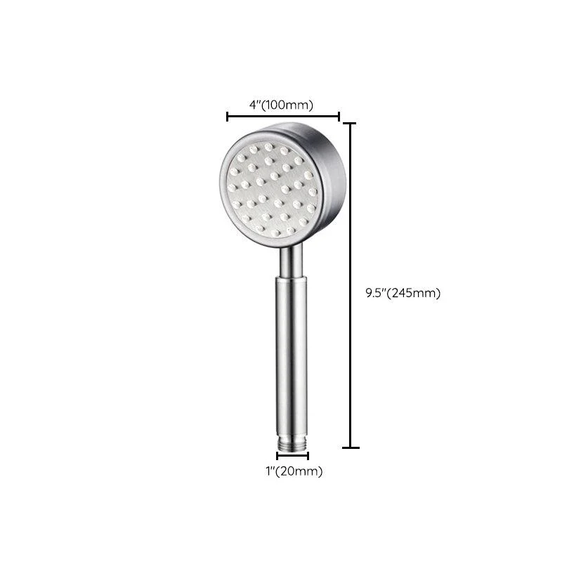 Standard Spray Shower Head Polished Nickel Round Hand Shower -Bathlova