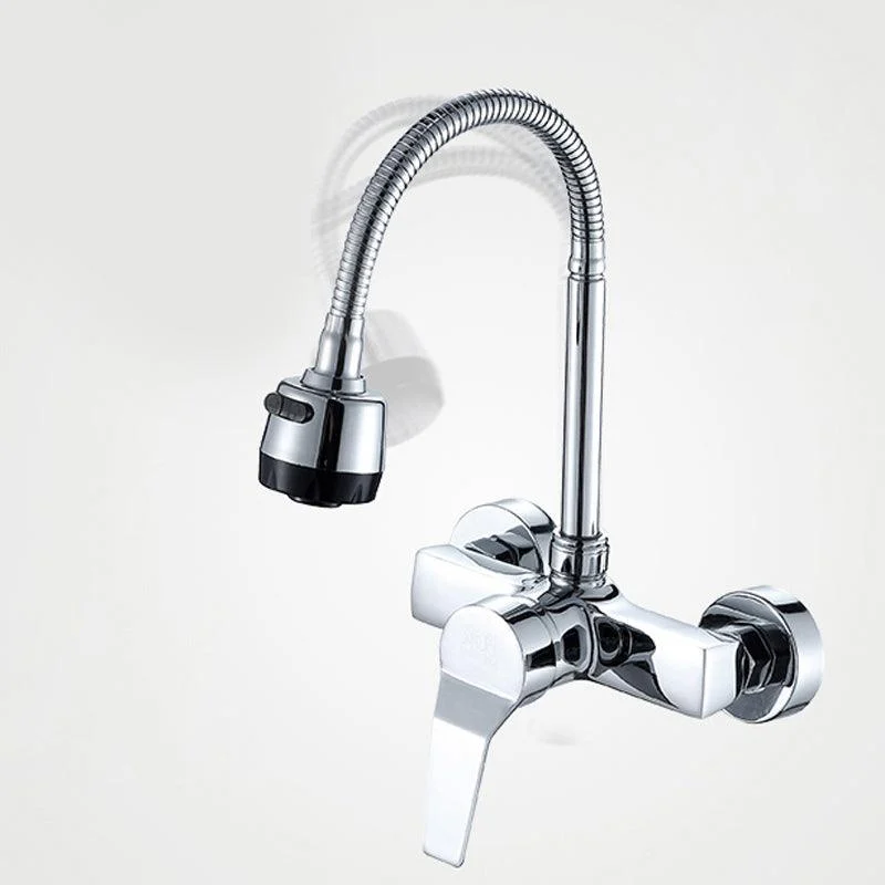 Stream Spray Bubbler Bathroom Kitchen Tap Wall Mounted Dual Hole -Bathlova