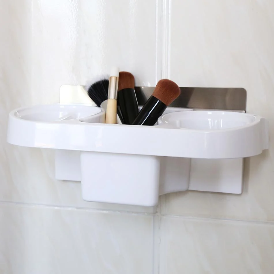 Strong Suction Multi-functional Bathroom Hair Dryer Holder and Organizer -Bathlova