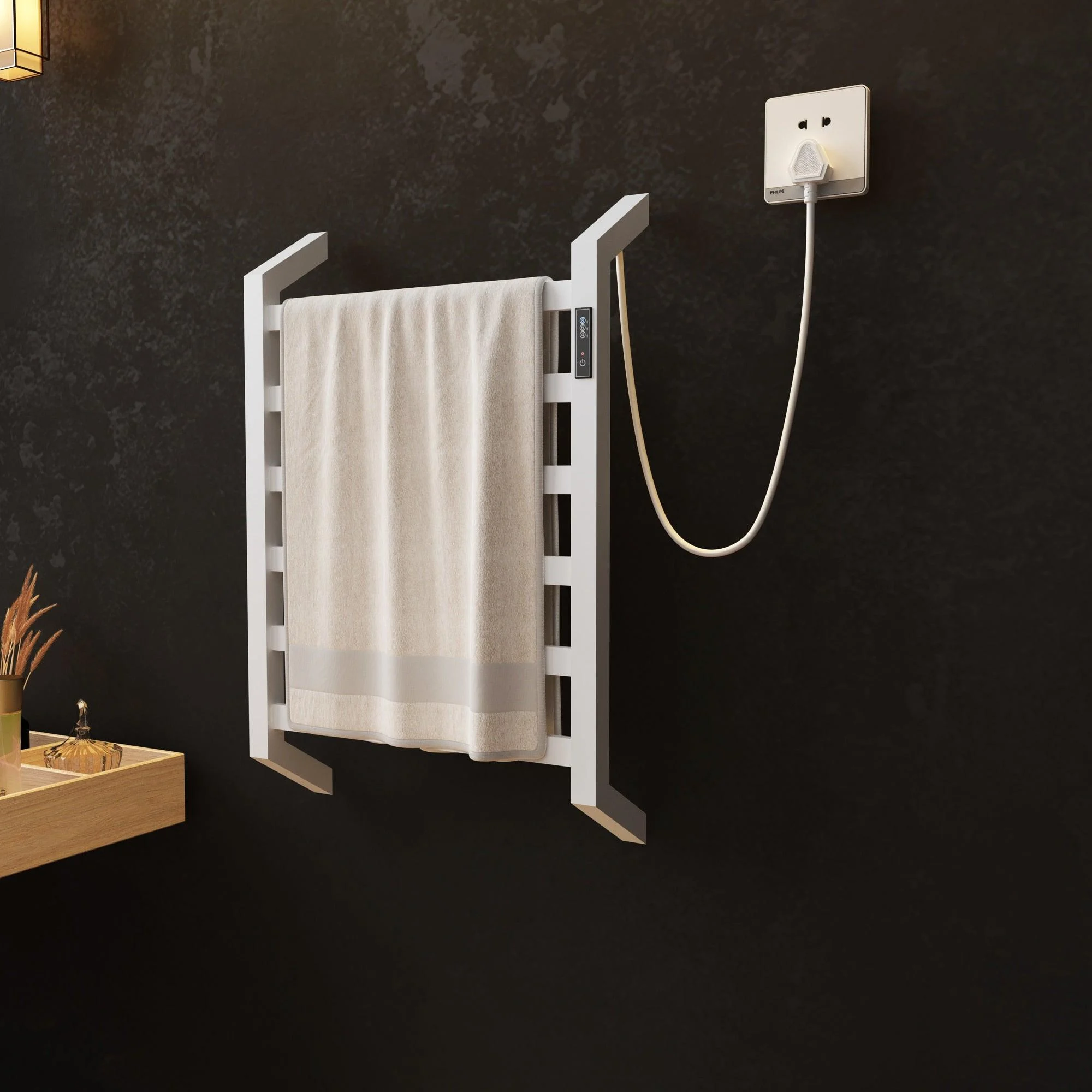 Stylish Heated Towel Rack for Bathroom Luxury Electric Towel Warmer -Bathlova