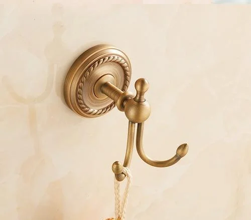 Stylish Modern Antique Brass Coat Hook -Bathlova