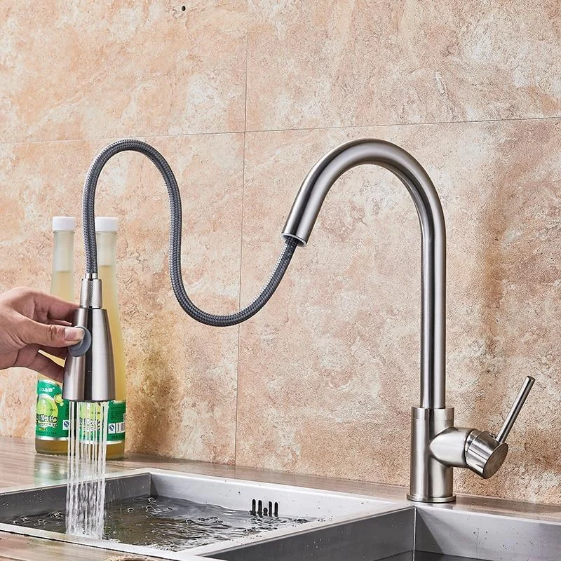 Stylish Single Lever Pull Out Kitchen Tap -Bathlova