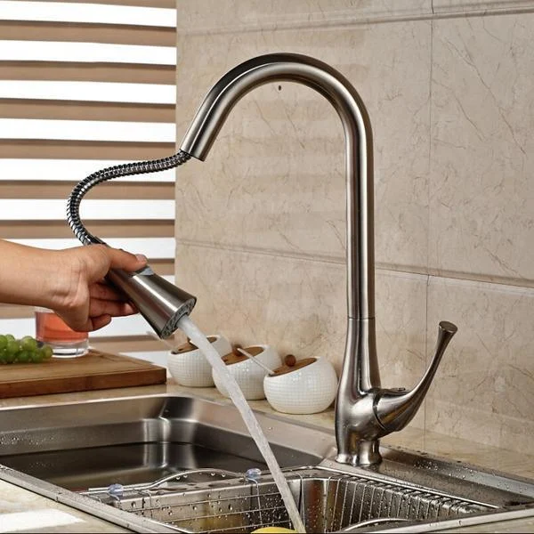 Stylish Single Lever Pull Out Kitchen Tap -Bathlova