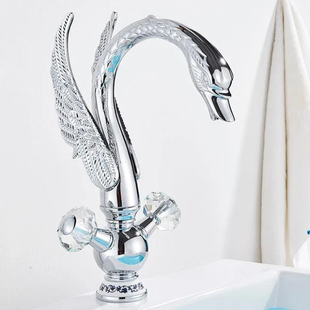 Swan Basin sink Tap Bathroom Mixer Taps Swan Washbasin Taps Tap -Bathlova