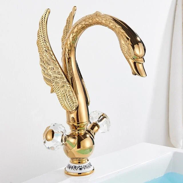 Swan Basin sink Tap Bathroom Mixer Taps Swan Washbasin Taps Tap -Bathlova