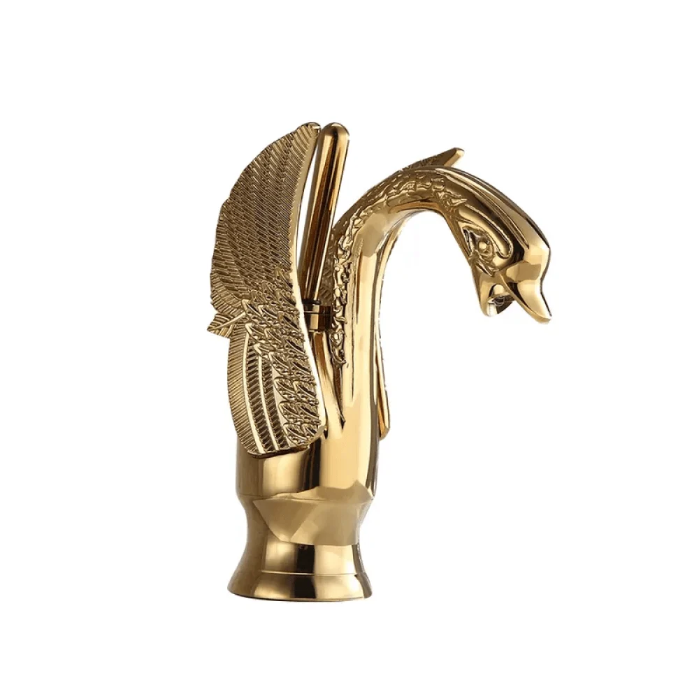 Swan Classic Style 1-Hole Bathroom Tap - Solid Brass -Bathlova