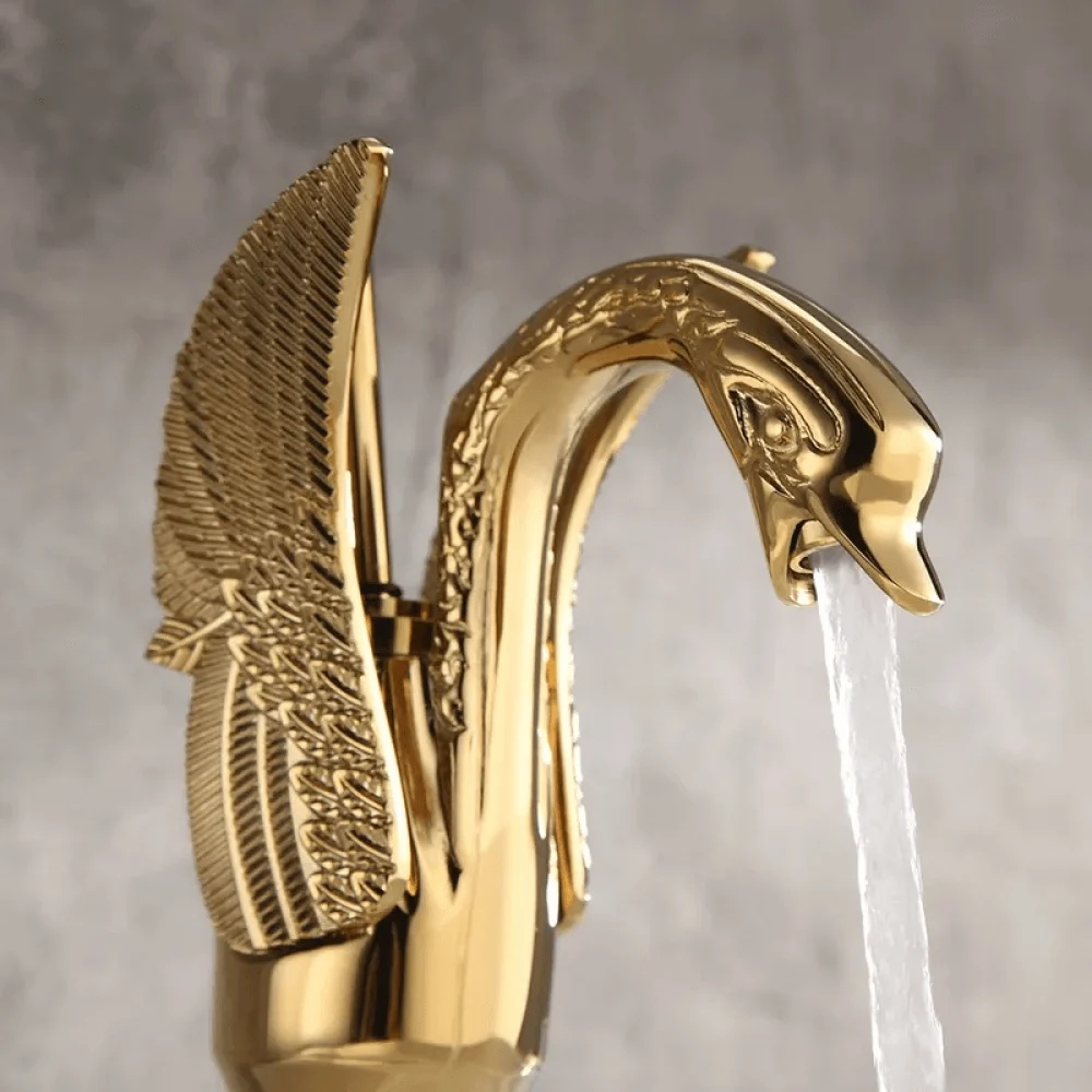 Swan Classic Style 1-Hole Bathroom Tap - Solid Brass -Bathlova