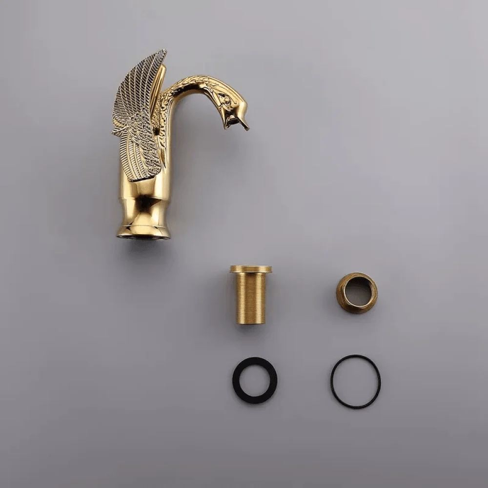 Swan Classic Style 1-Hole Bathroom Tap - Solid Brass -Bathlova