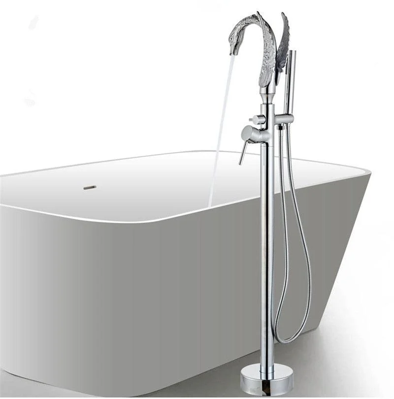 Swan Shaped Freestanding Bathtub Tap -Bathlova