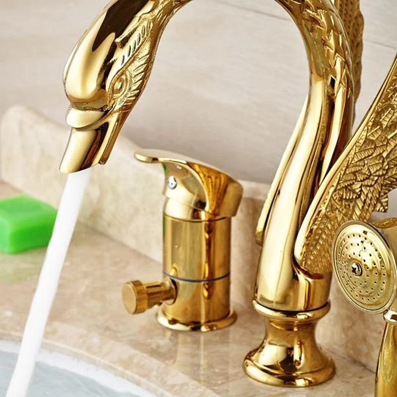 Swan Tap Diverter with Hand Sprayer Cold and Hot Water Mixer Tap -Bathlova