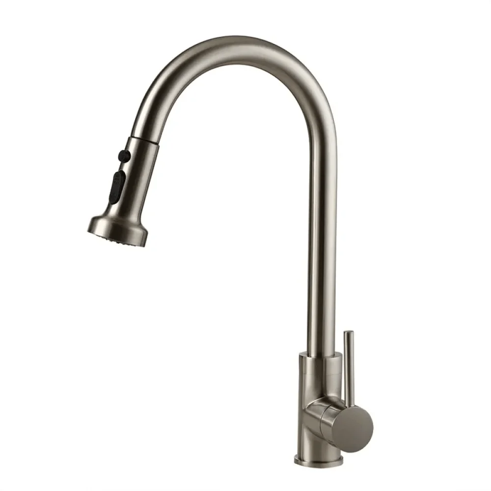 Swivel 3-Function Spray-head Kitchen Tap with Deck Plate -Bathlova