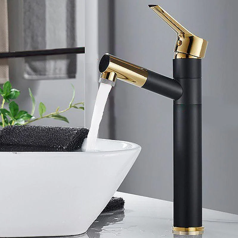 Swivel Spout Basin Tap Pull-out Luxury Vanity Sink Tap Circular Brass Tap -Bathlova