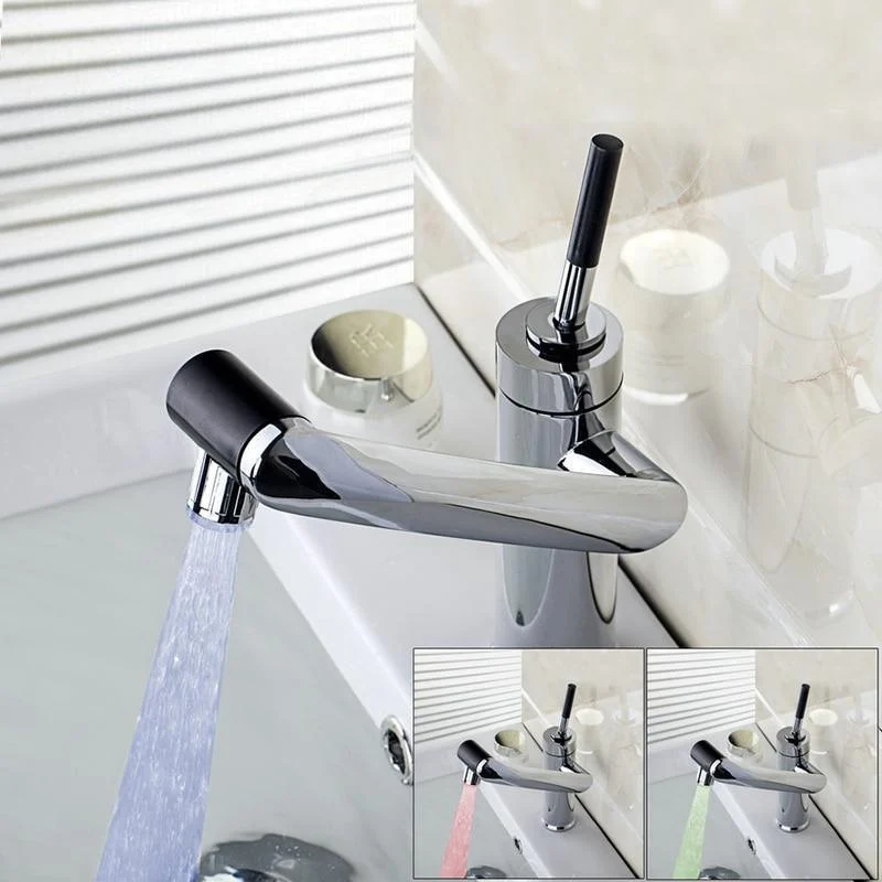 Swivel Tap Hot And Cold Mixer Tap with LED Light -Bathlova