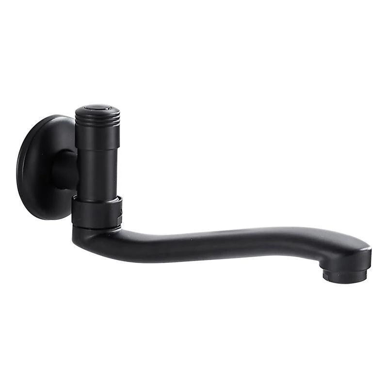 Swivel Tub Filler Wall Mount Copper Low Arc Knob Handle Tub Tap Trim -Bathlova