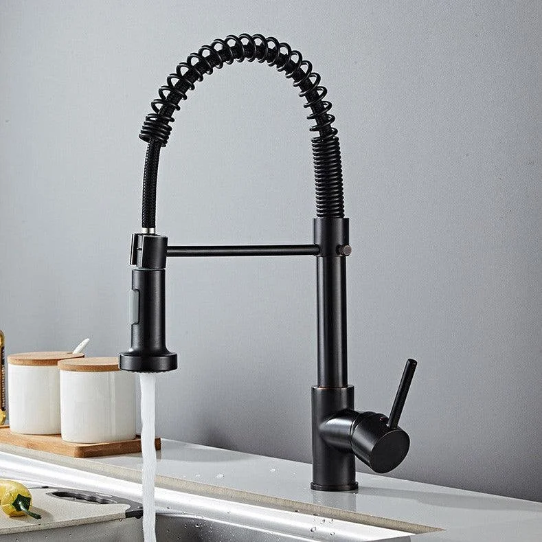 Teagan - Single-Hole Detachable Kitchen Tap with Pull-Down Spring Water Spout -Bathlova