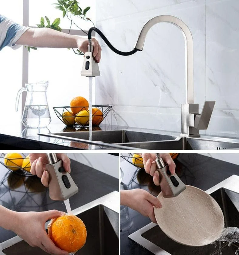 Telford - Modern Pull Out Kitchen Tap -Bathlova