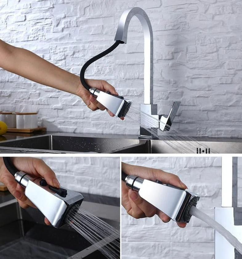 Telford - Modern Pull Out Kitchen Tap -Bathlova