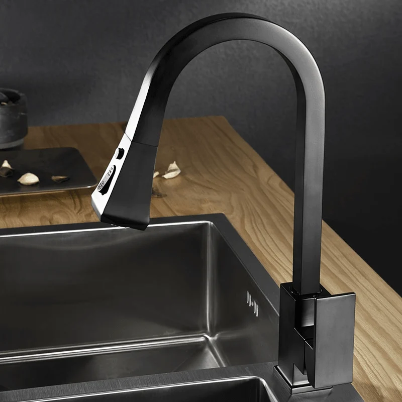 Telford - Modern Pull Out Kitchen Tap -Bathlova