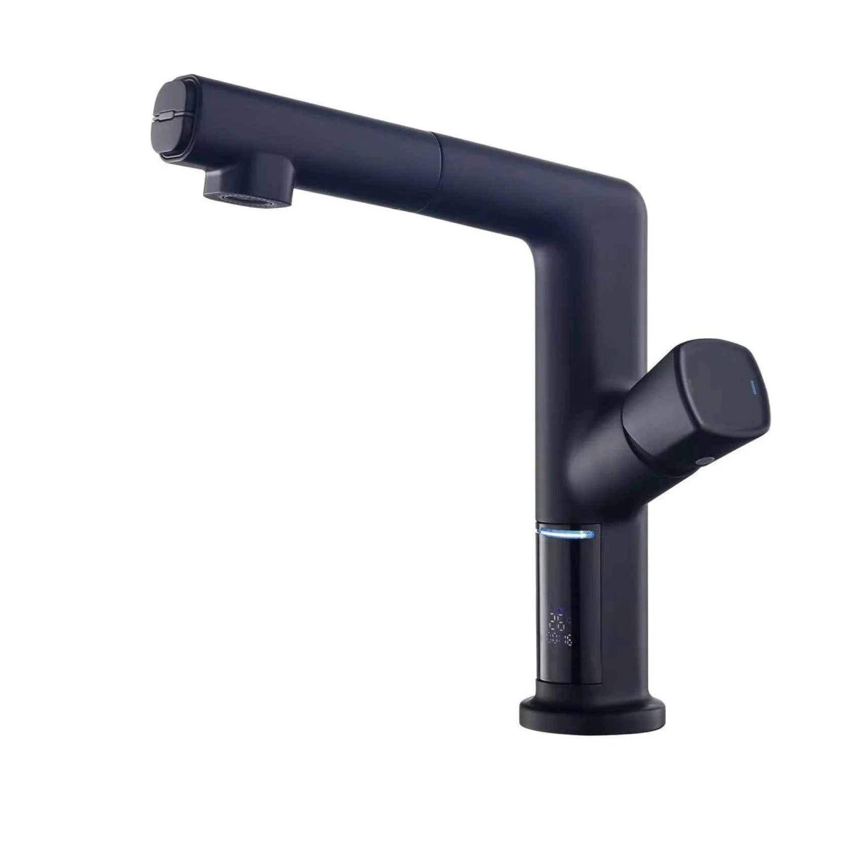 Temperature Digital Display Bathroom Tap Pull-out Design Tap -Bathlova