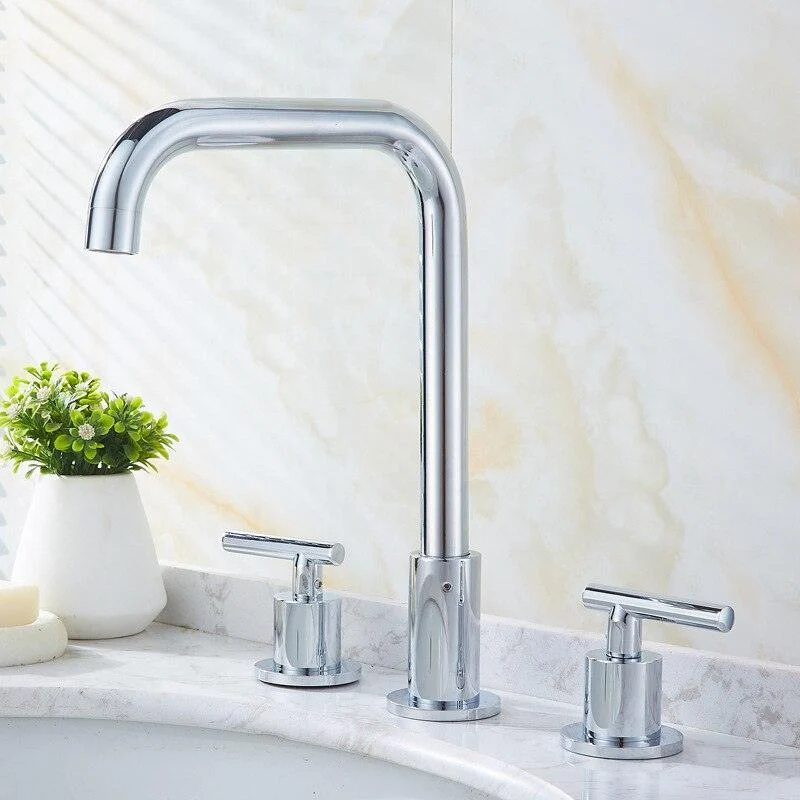 Theodore - Modern Three Hole Bathroom Tap -Bathlova