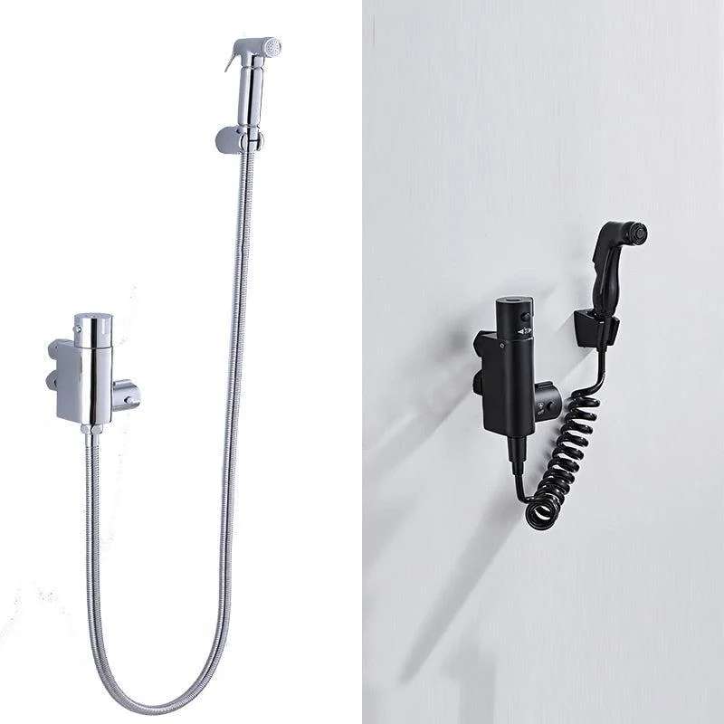 Thermostatic Bathroom Shower Wall Mounted Bidet Toilet Tap Shower -Bathlova