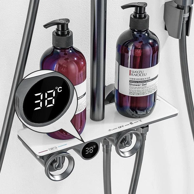 Thermostatic Digital Display Rainfall Shower Systems with Spray -Bathlova