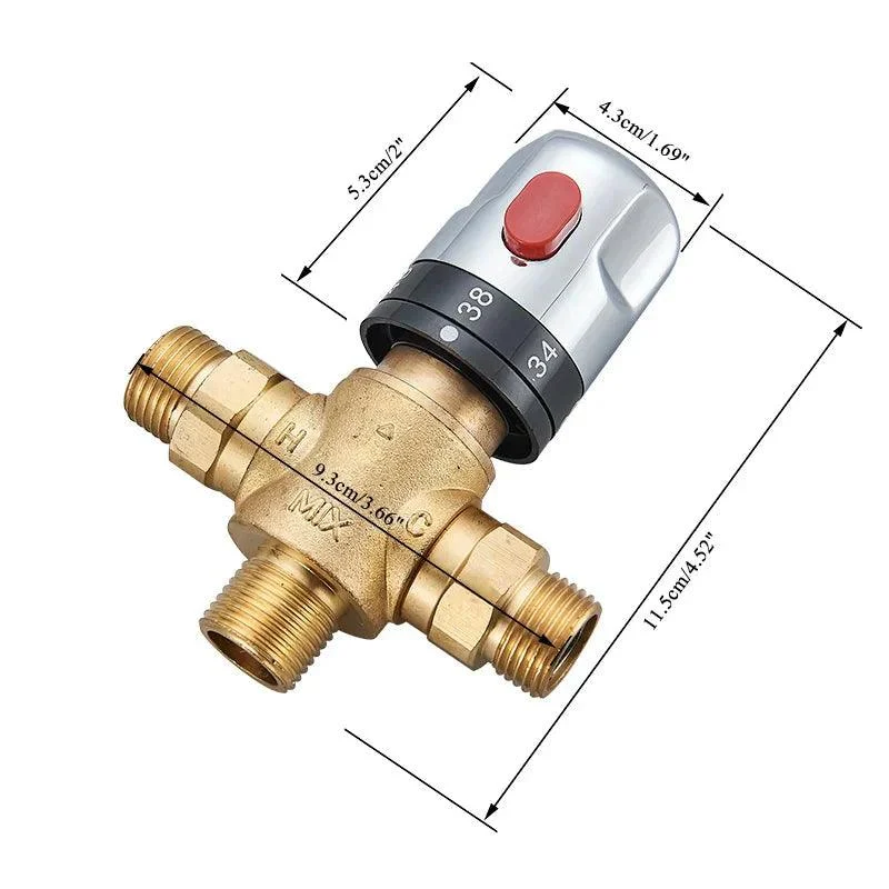 Thermostatic Mixing Valve Constant Water Temperature Shower Tap Valve -Bathlova