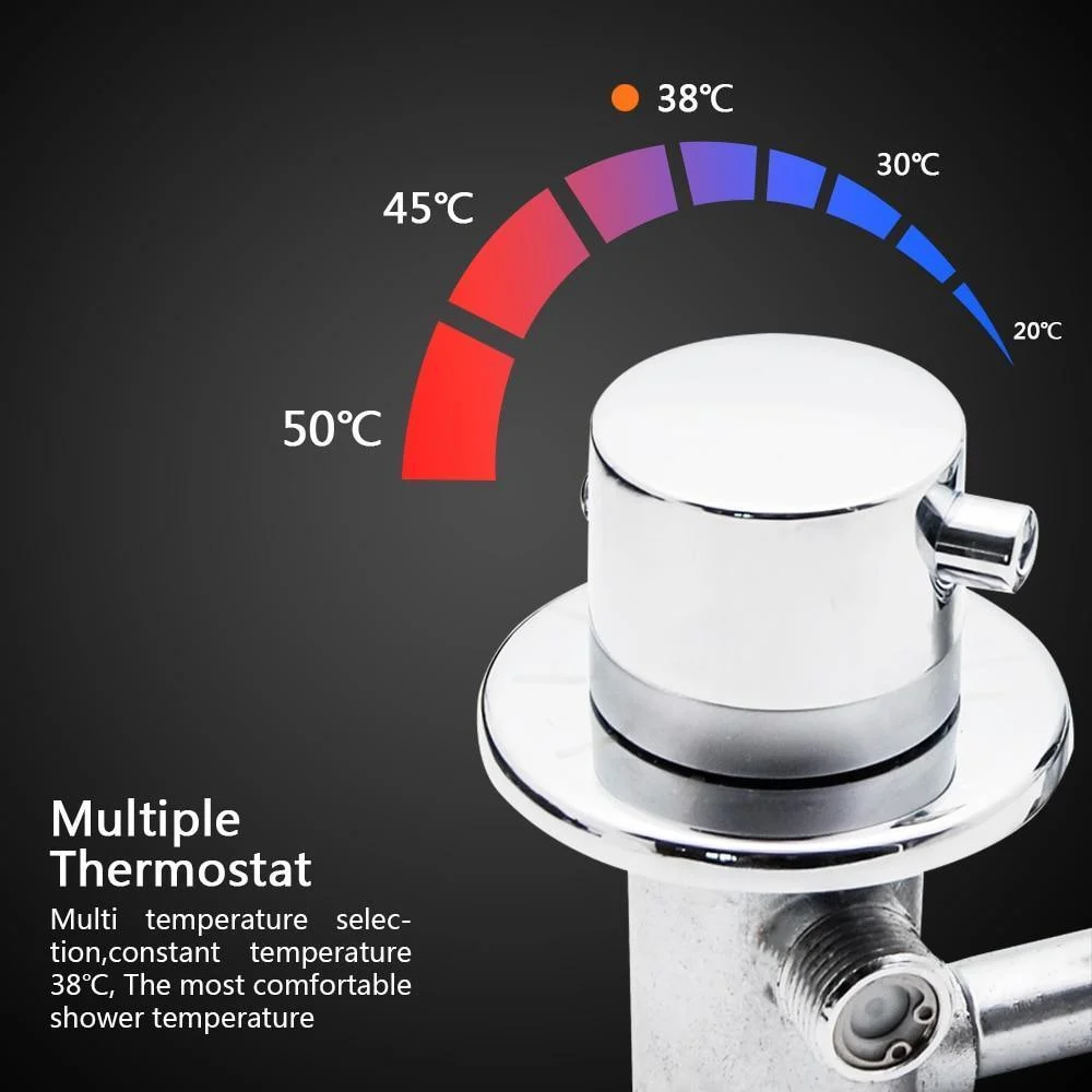 Thermostatic Mixing Valve for Shower Taps -Bathlova