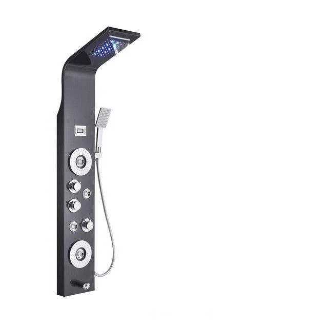 Thermostatic Rainfall Waterfall Shower Column with Digital Display -Bathlova