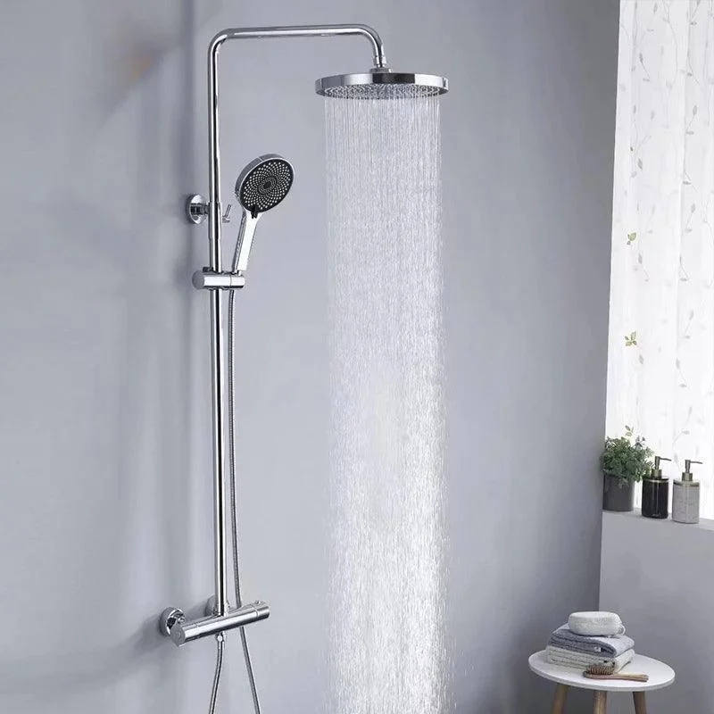 Thermostatic Shower System Intelligent Brass Bathroom Shower Set -Bathlova