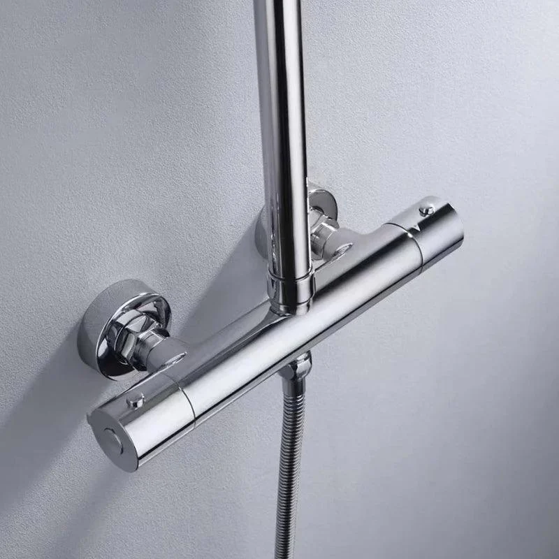 Thermostatic Shower System Intelligent Brass Bathroom Shower Set -Bathlova