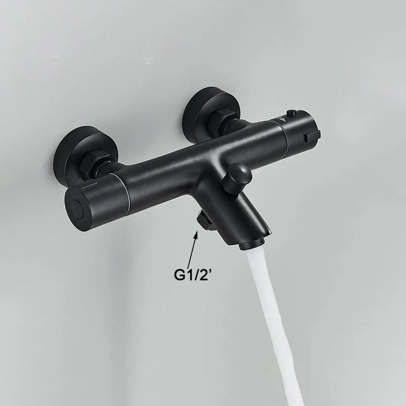 Thermostatic Shower Tap Mixing Valve Bathtub Tap with handle -Bathlova