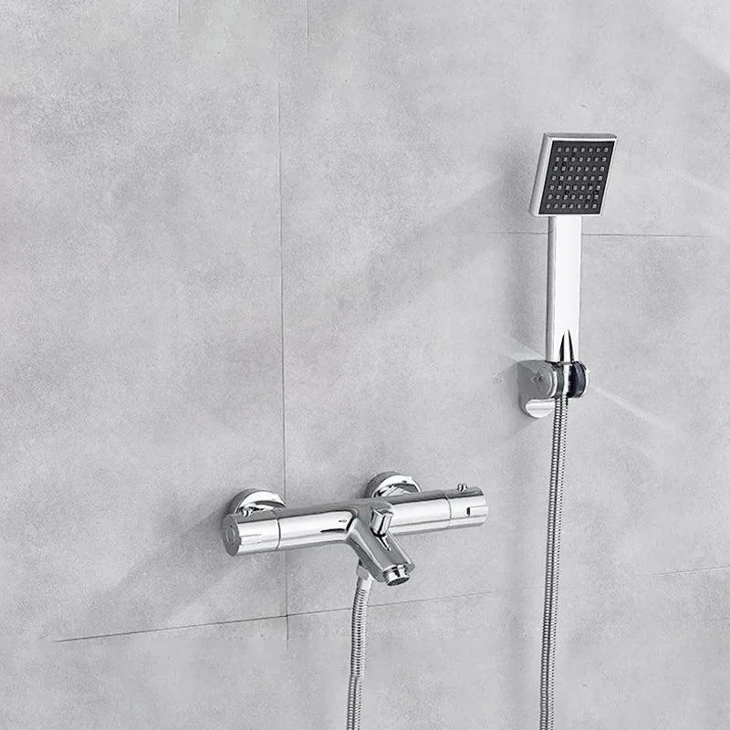 Thermostatic Shower Tap Mixing Valve Bathtub Tap with handle -Bathlova