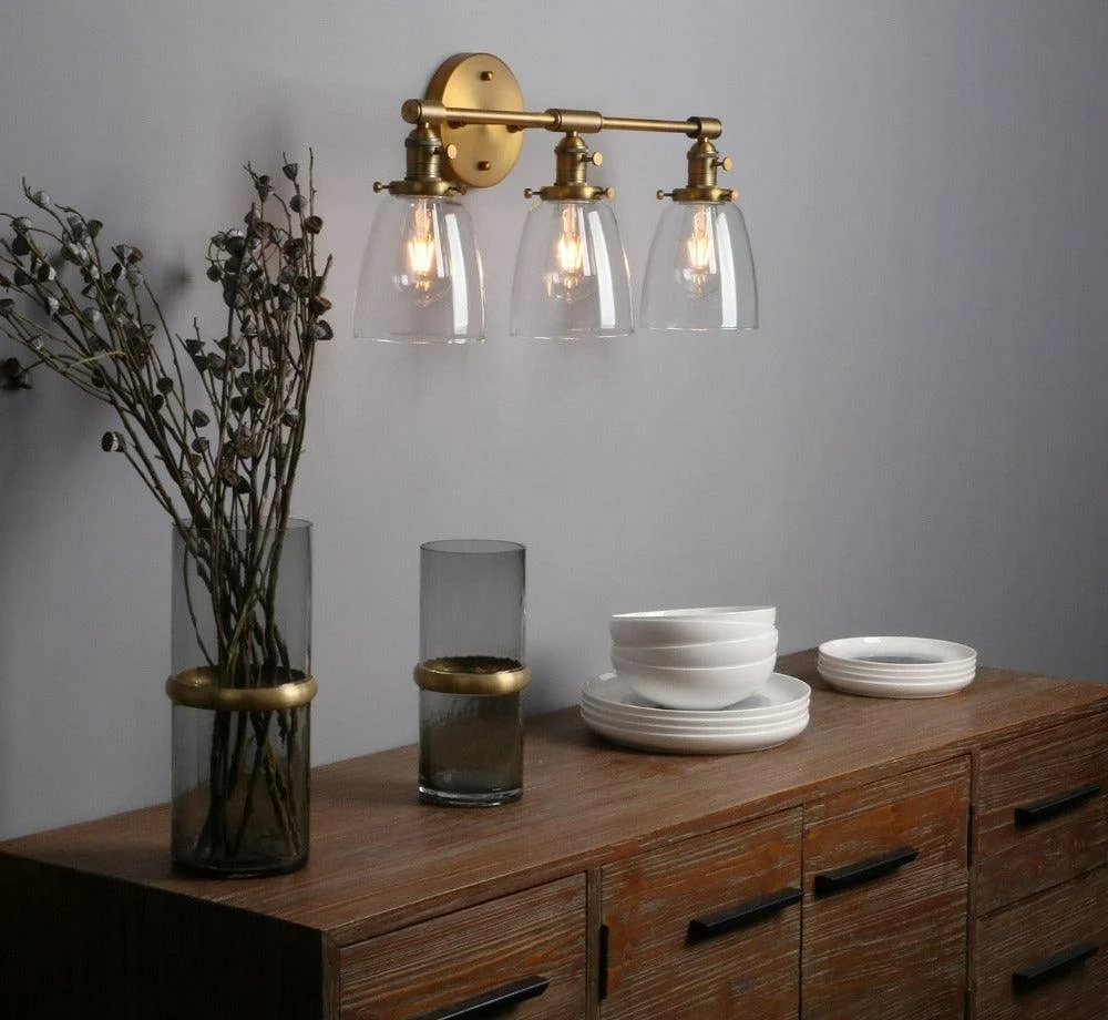 Three-Bulb Sedona Vintage Wall Sconce -Bathlova