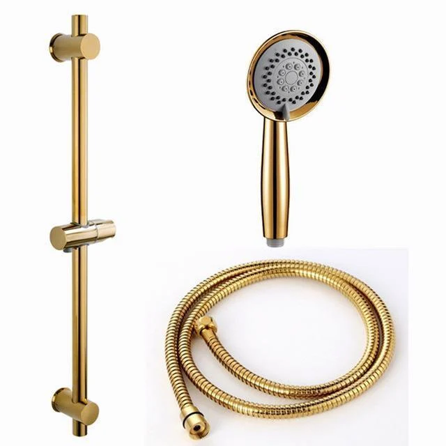 Three Function Gold Plated Solid Copper Luxury Bathroom Hand Shower -Bathlova