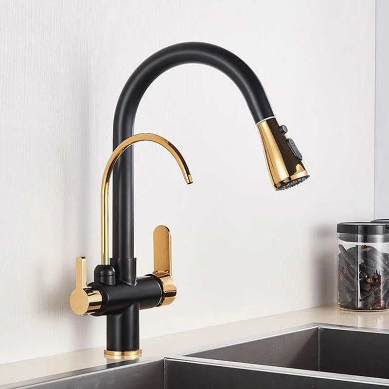 Three Ways Sink Mixer Kitchen Tap Filtered Crane For Kitchen -Bathlova