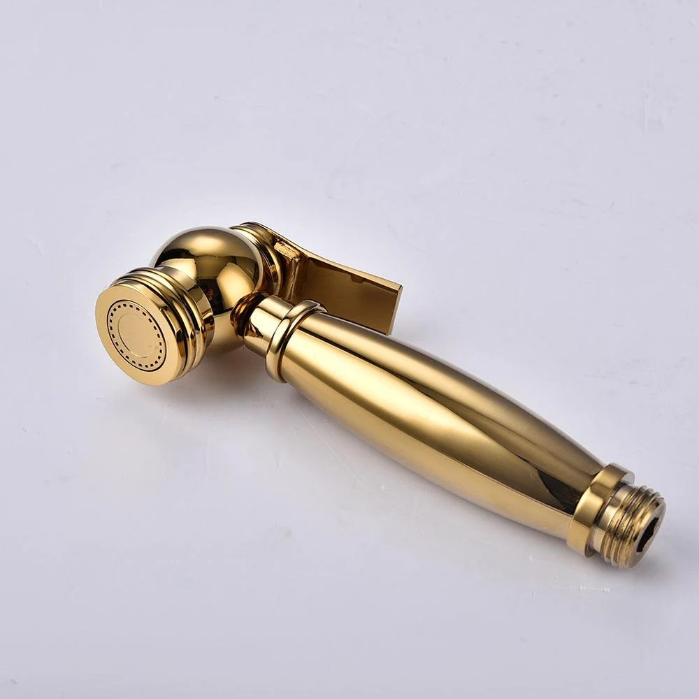 Titanium gold Brass Wall-mounted Handheld Toilet Bidet Sprayer -Bathlova