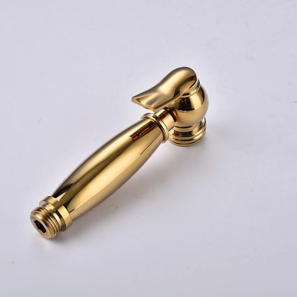 Titanium gold Brass Wall-mounted Handheld Toilet Bidet Sprayer -Bathlova