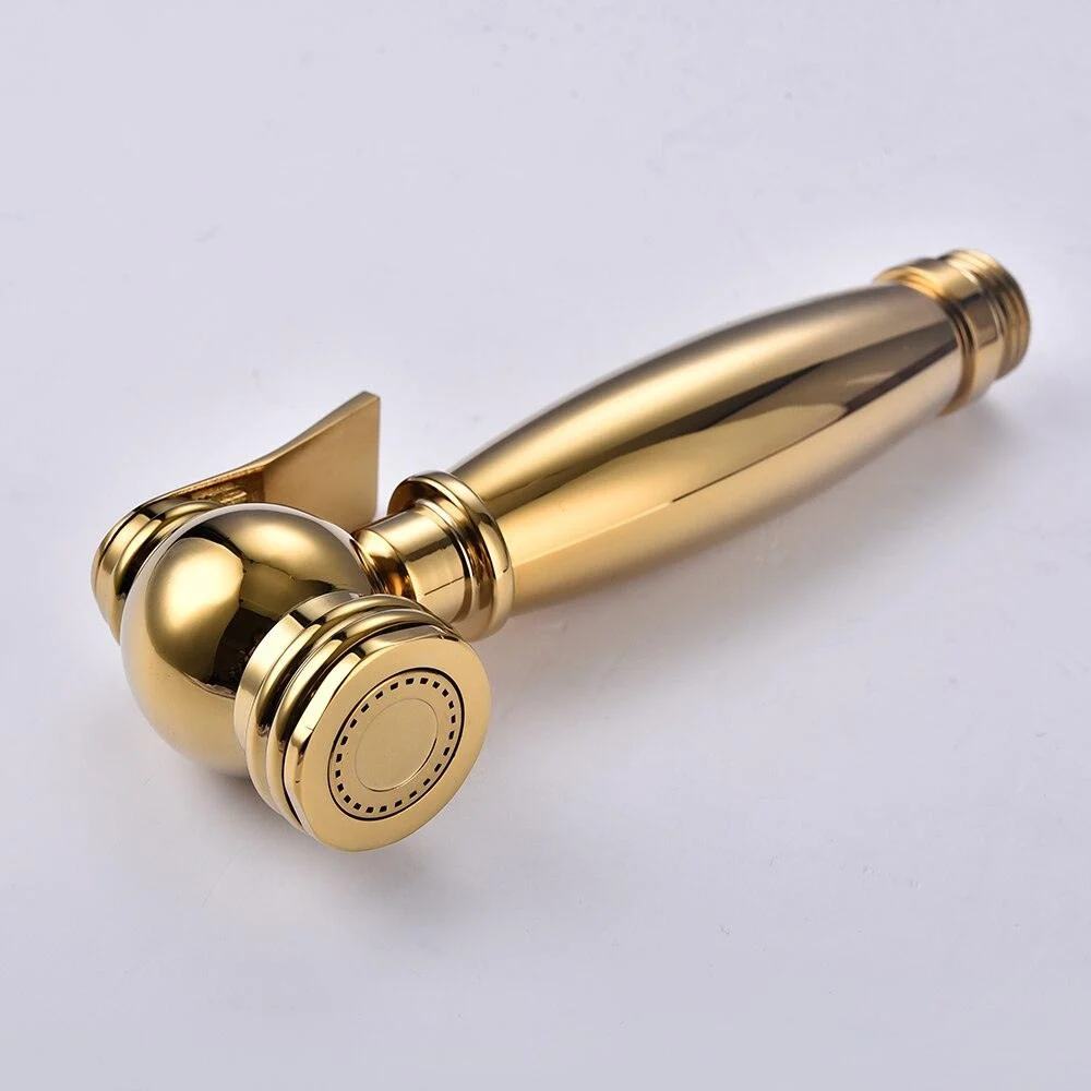 Titanium gold Brass Wall-mounted Handheld Toilet Bidet Sprayer -Bathlova