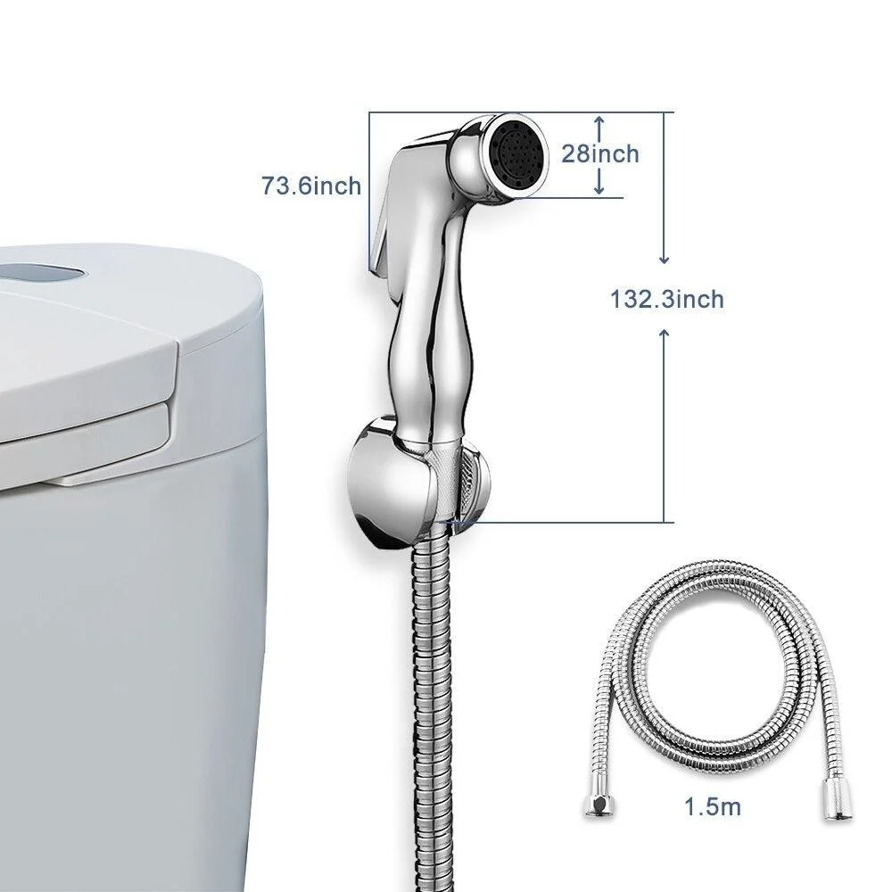 Toilet Bidet Sprayer Set Handheld Stainless Steel Hand Bidet Tap -Bathlova