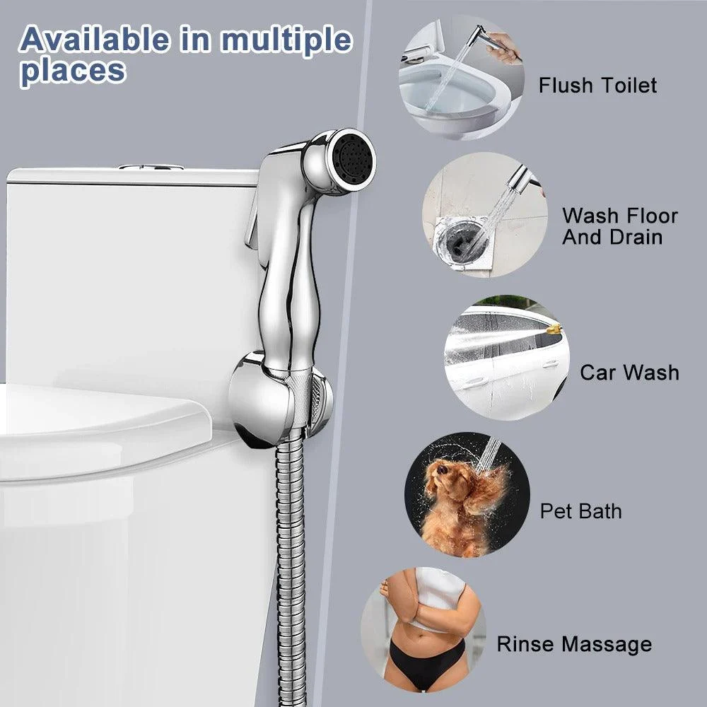 Toilet Bidet Sprayer Set Handheld Stainless Steel Hand Bidet Tap -Bathlova